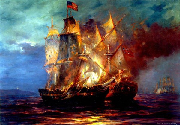 On this day, 232 years ago, the 50-gun HMS Serapis engaged the Bonhomme Richard in the North Sea off Flamborough Head, England