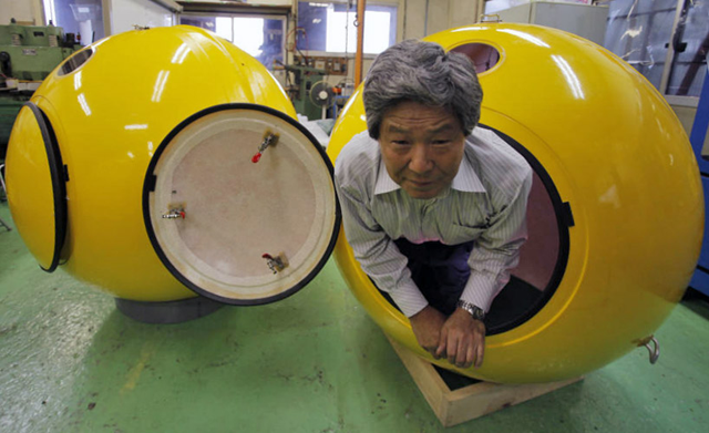 The Japanese company Cosmopower has designed an answer. gCaptain "Noah" survival pod - Tsunami Safe or Hurricane Strength @IT100JOBS