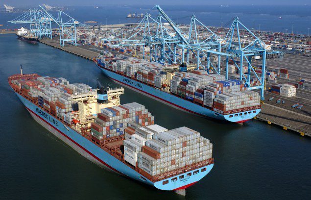 Pier 400 Los Angeles Pier 400 Los Angeles apm terminals container shipping maersk line